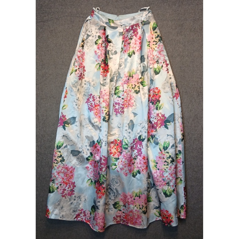 Nights by Teeze Me SZ 1 formal maxi skirt Prom barbiecore wedding floral POCKETS